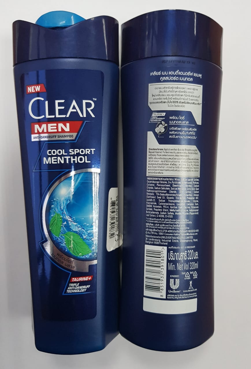 Clear Men Cool Sport Menthol Shampoo