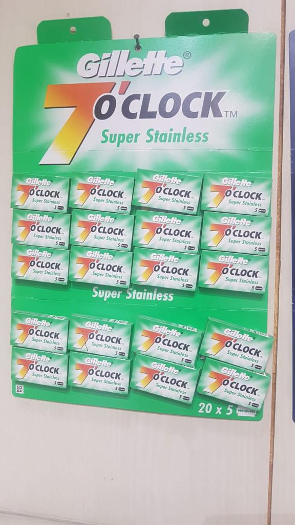 7 O'clock Super Stainless Double Edge Safety Razor Blades